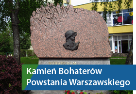 Kamień pamiątkowy Bohaterów Powstania Warszawskiego