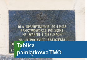 Tablica pamiątkowa Towarzystwa Miłośników Olsztyna