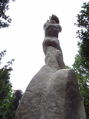 Rzeźba Leda z łabędziem, Park Podzamcze