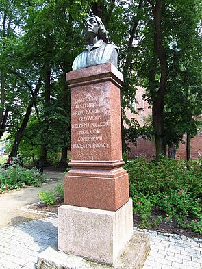 Pomnik Mikołaja Kopernika, Park Podzamcze