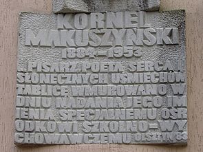 Tablica pamiątkowa Kornela Makuszyńskiego, Specjalny Ośrodek Szkolno-Wychowawczy