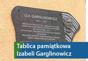 Tablica pamiątkowa Izabeli Garglinowicz