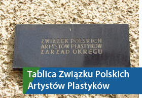 Tablica Okręgu Olsztyńskiego Związku Polskich Artystów Plastyków