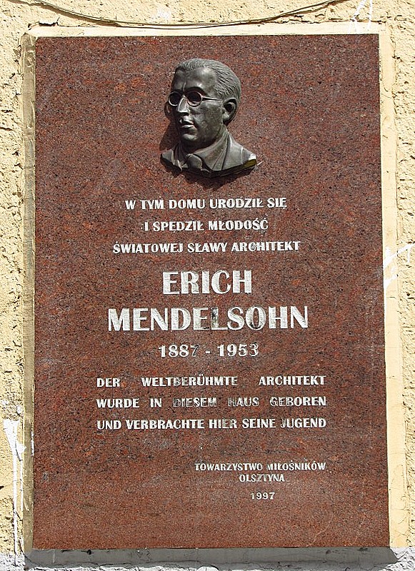 Tablica pamiątkowa Ericha Mendelsohna, Stare Miasto